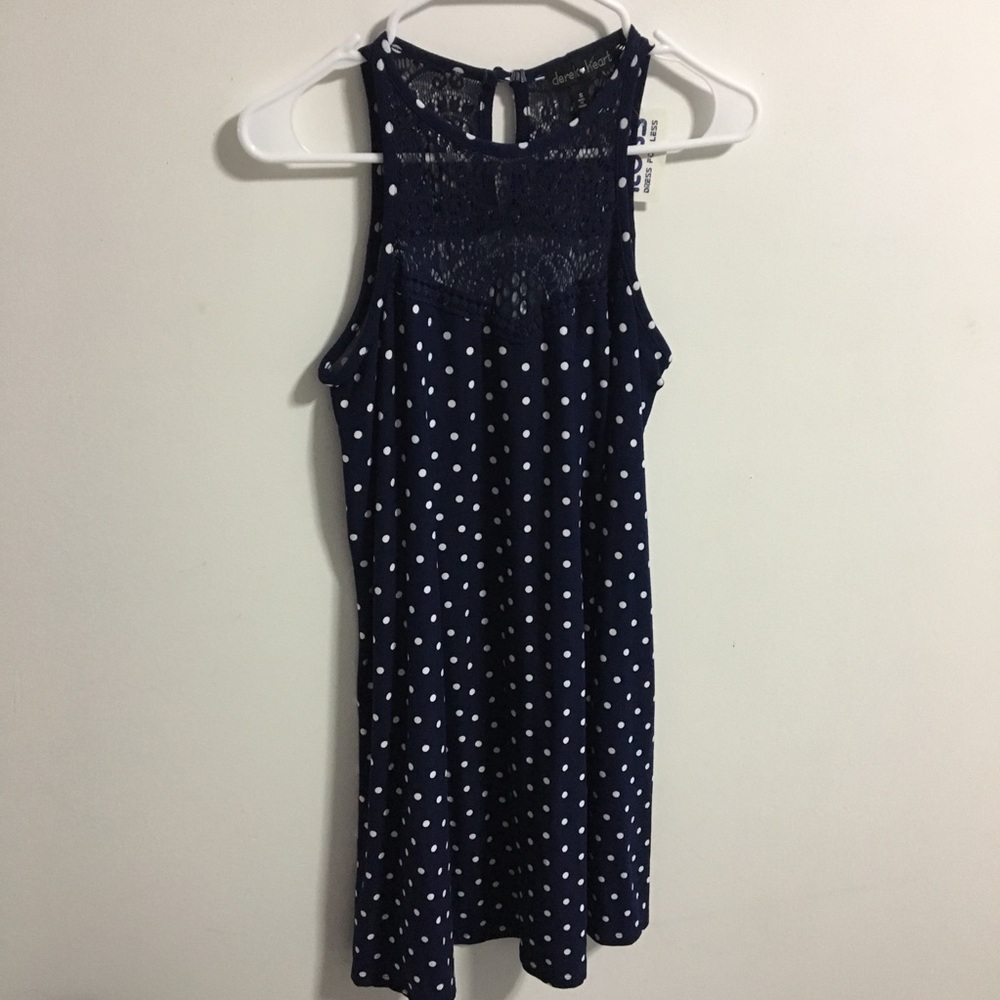 Derek Heart Polka Dot Swing Dress